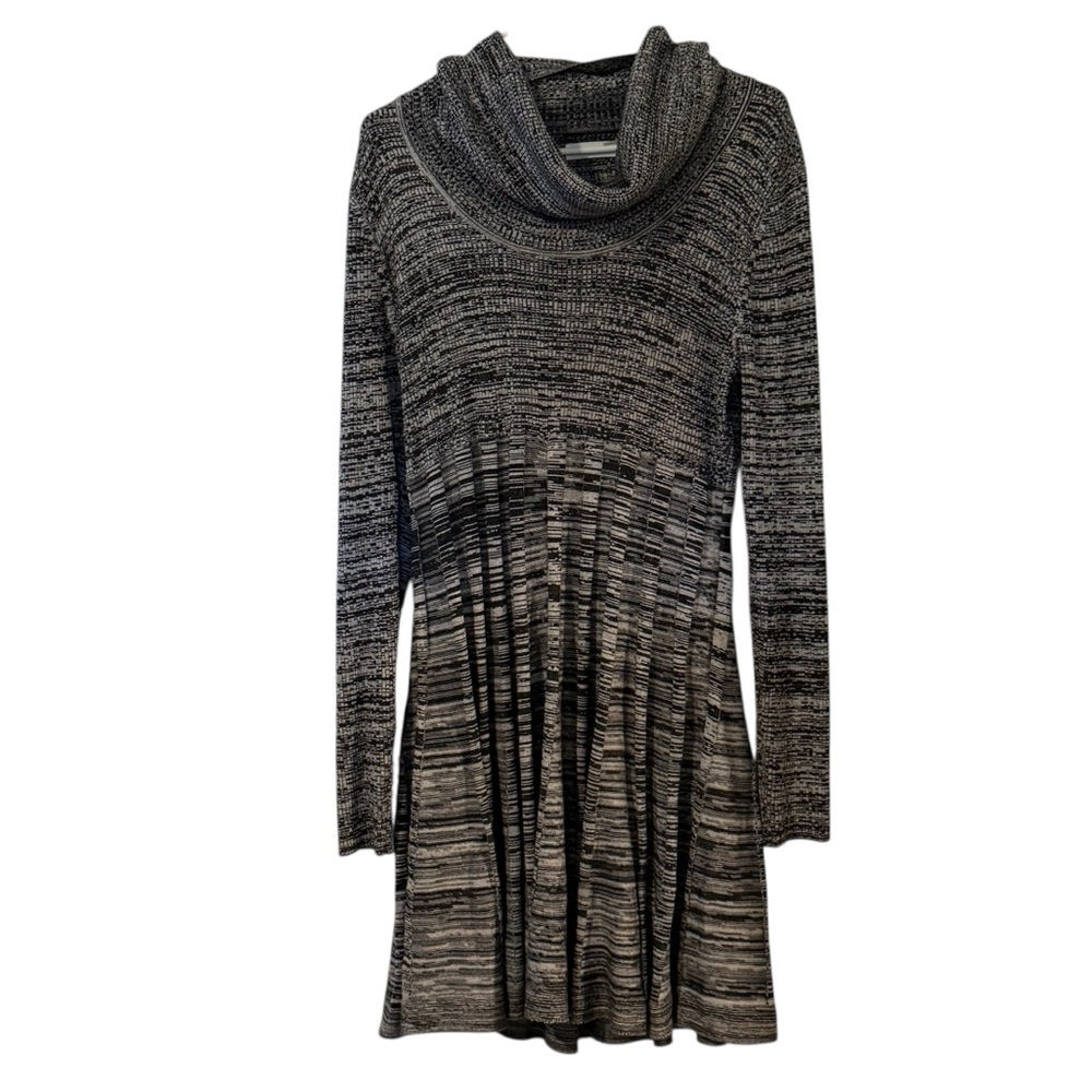 Calvin Klein Gray Knit Cowl Neck Sweater Dress Size XL